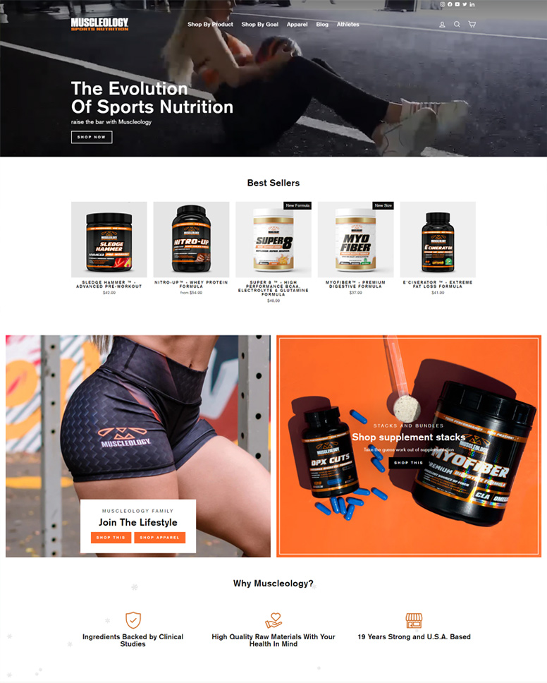 Muscleology website