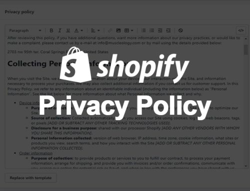 Shopify’s Built-in Privacy Policy Template